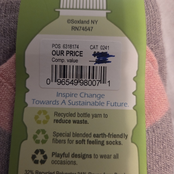 Step Forward Gray Women's Socks - Picture 4 of 4